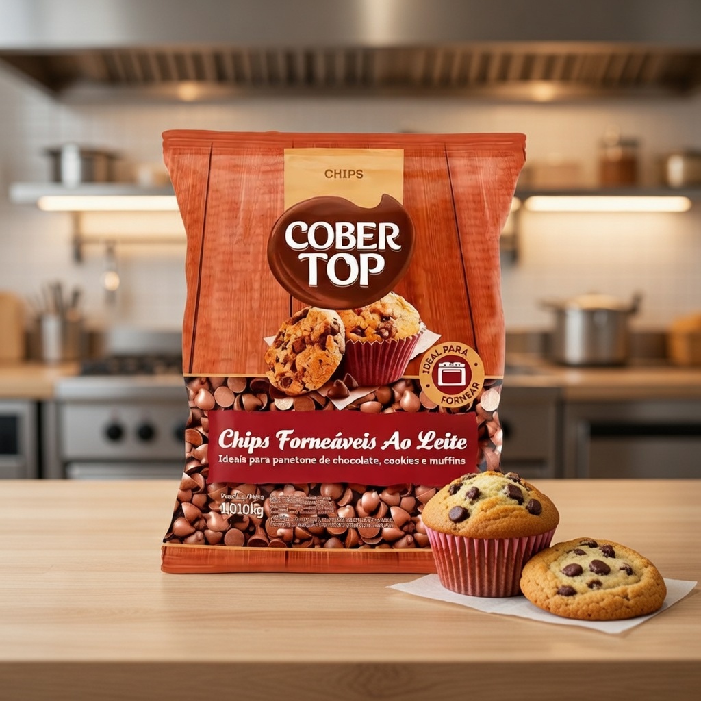 Chips Forneáveis Ao Leite CoberTop 1,01kg