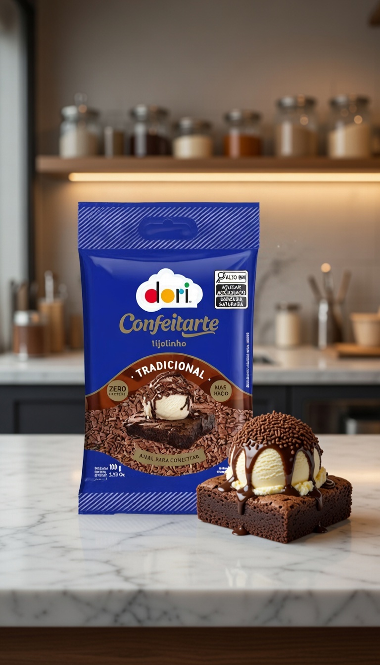 Granulado Dori Confeitarte Tijolinho 100g