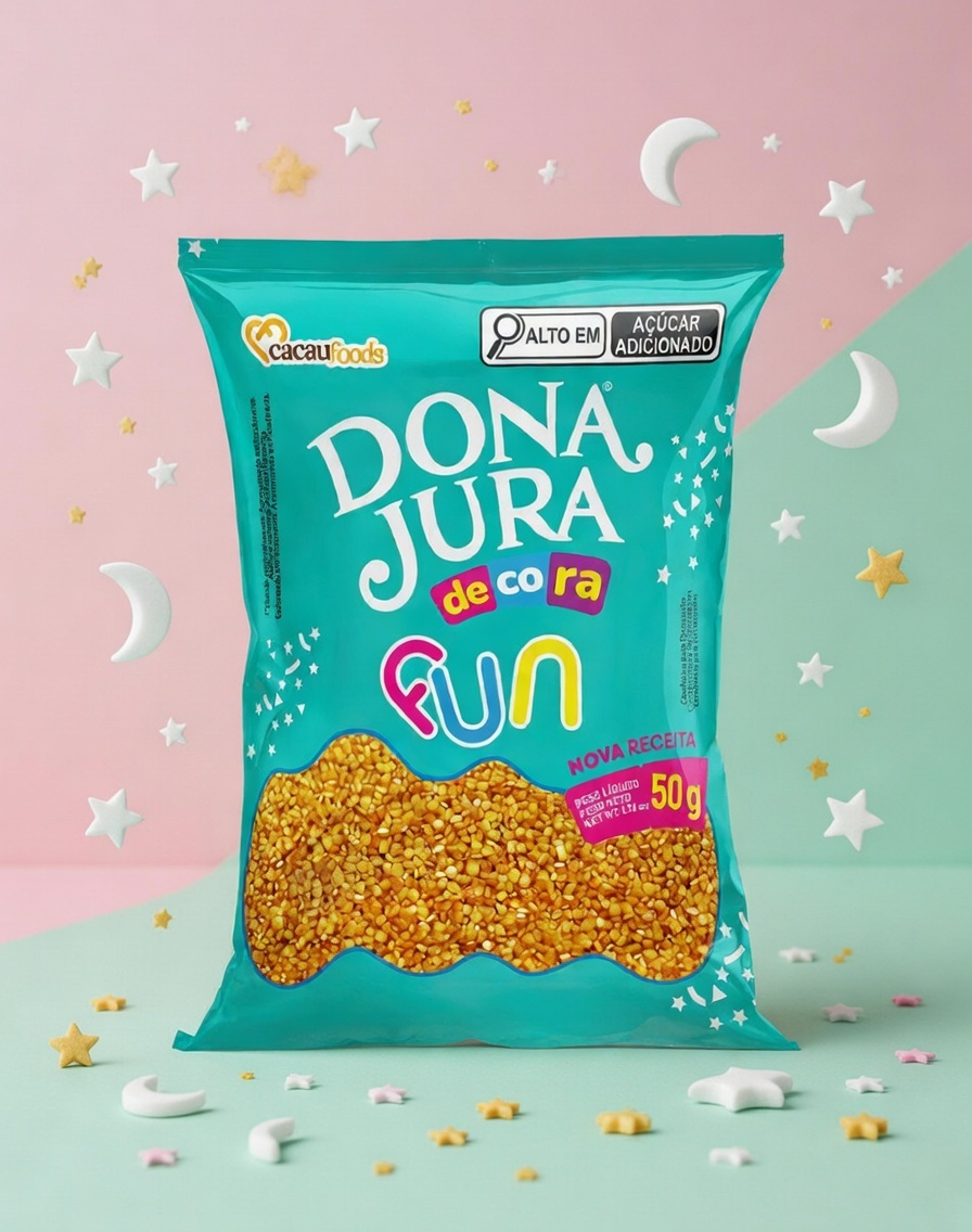 Confeitos Dona Jura Fun de Cor (Mix Colorido) 50g
