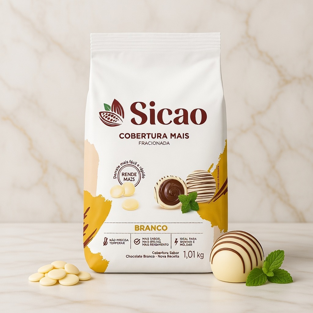 Cobertura Sicao Mais Branca 1,01kg