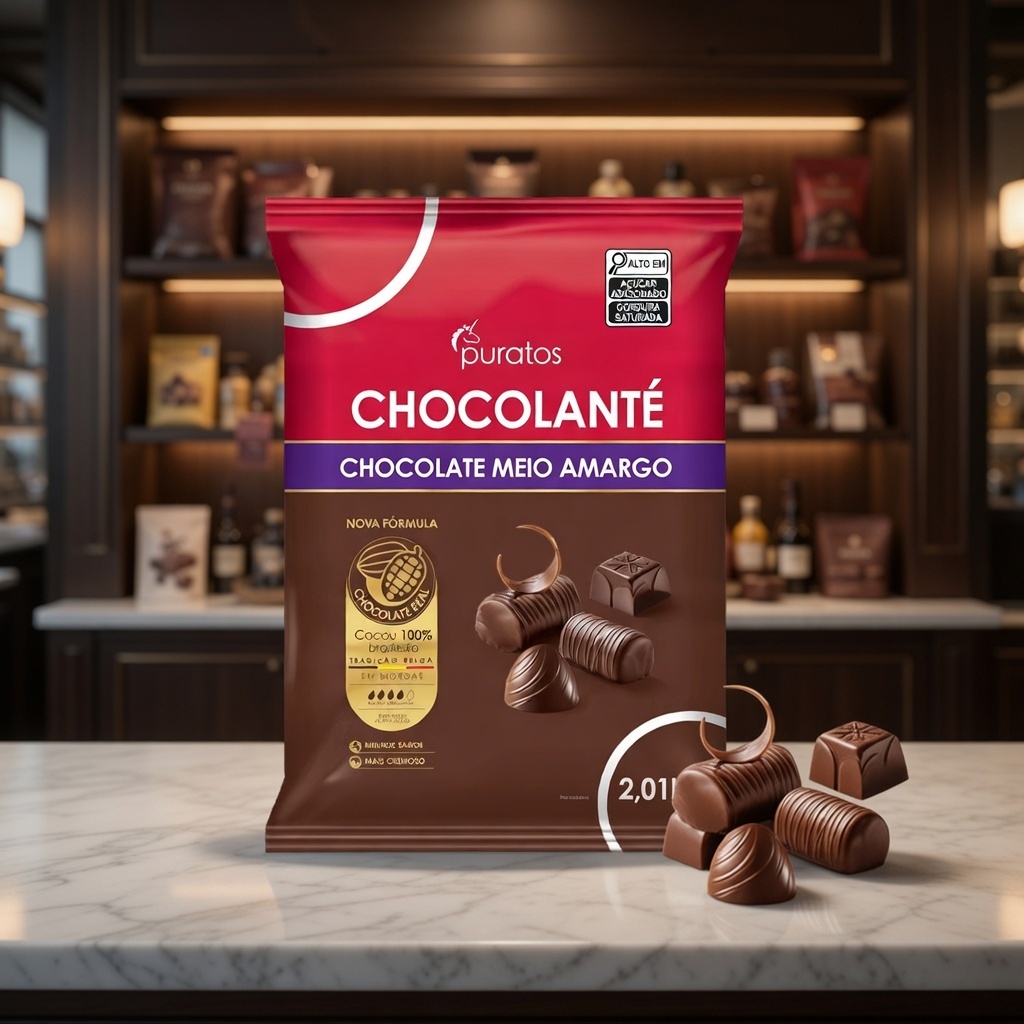 Chocolate ao Leite Chocolanté Puratos em Moedas 2,01kg