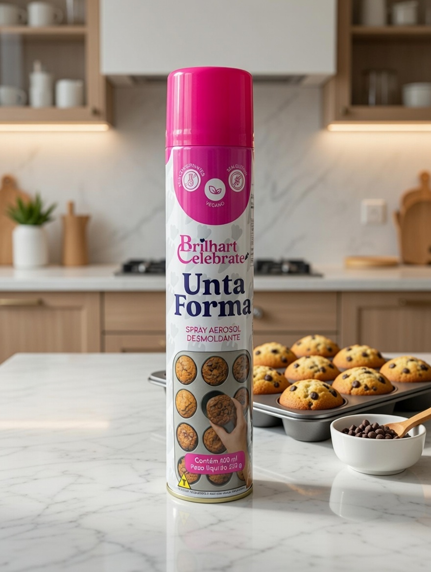 Unta Forma Spray (Desmoldante Aerosol) Brilhart Celebrate 400ml / 250g