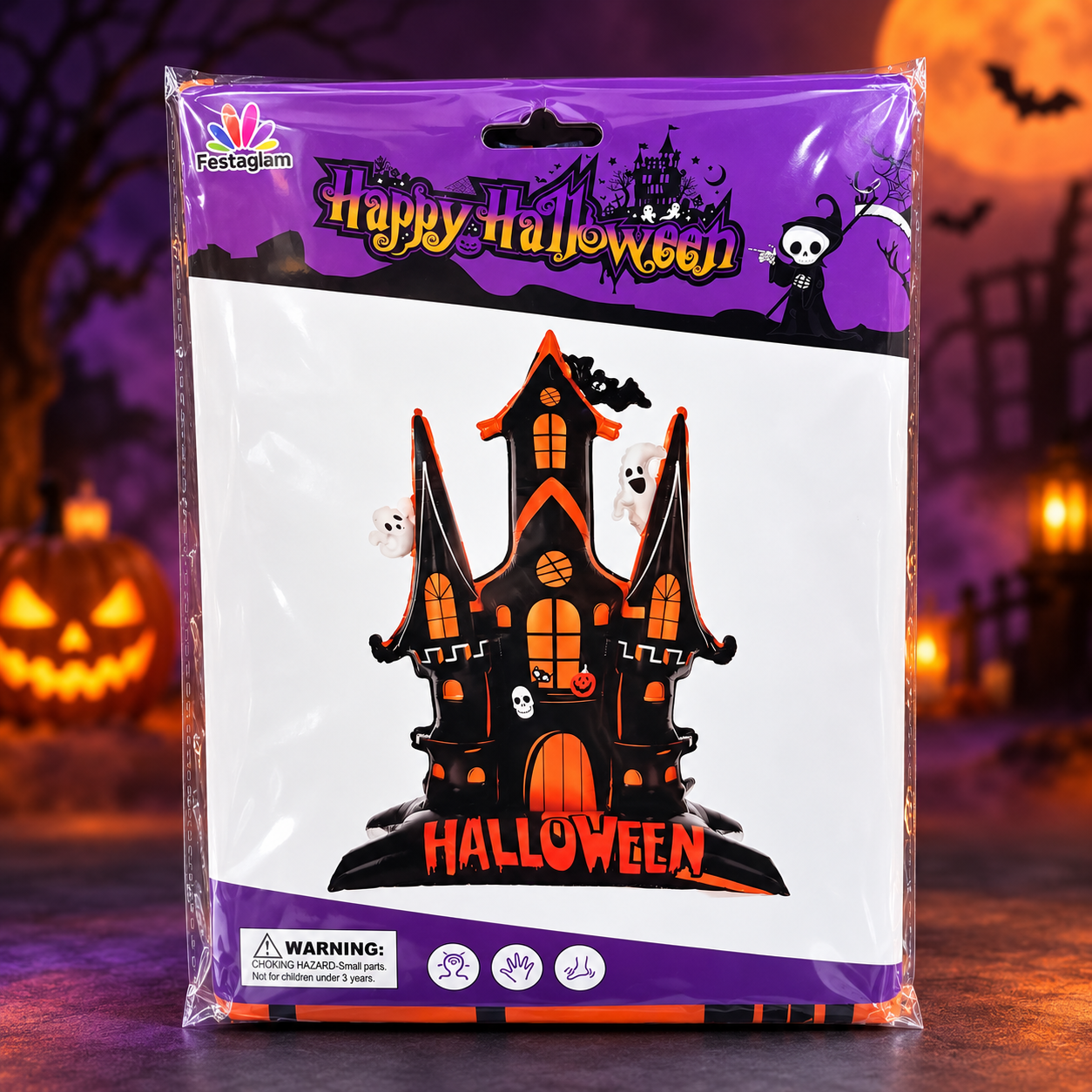 Balão Inflável Halloween Festaglam Casa Assombrada - Confeitaria e Artigos para Festas em Blumenau
