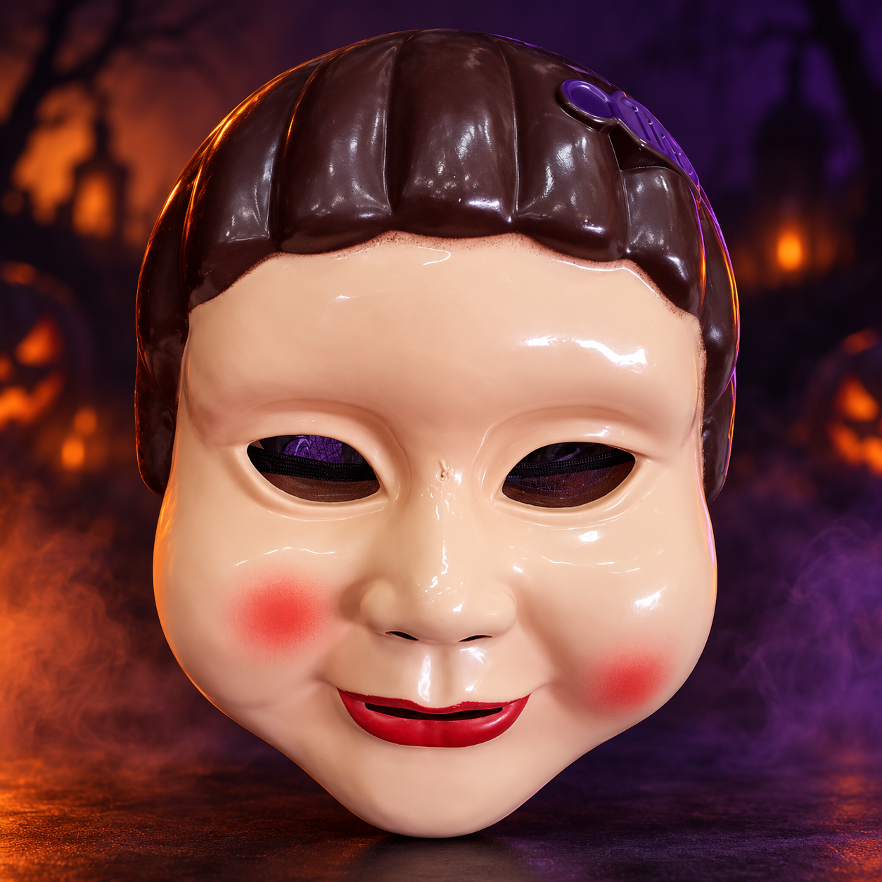 Máscara Boneca Sorridente Assustadora - Confeitaria e Artigos para Festas em Blumenau