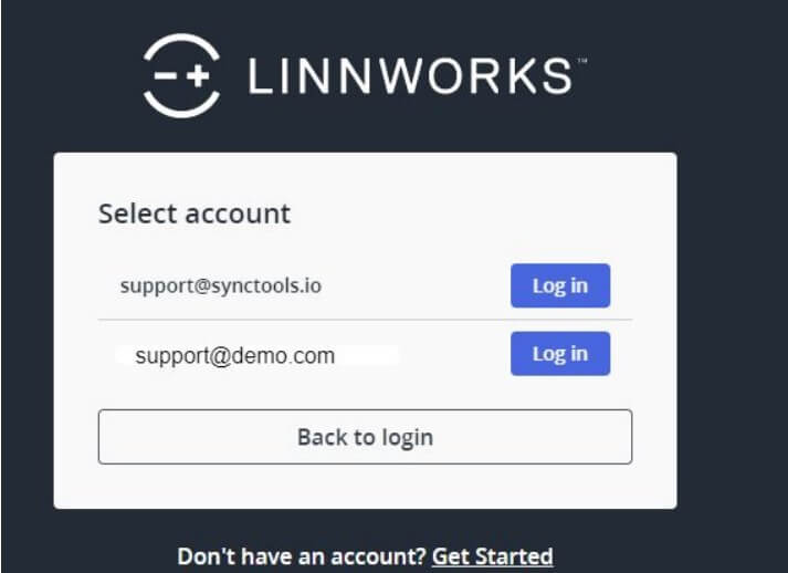 Open and Log in to Linnworks