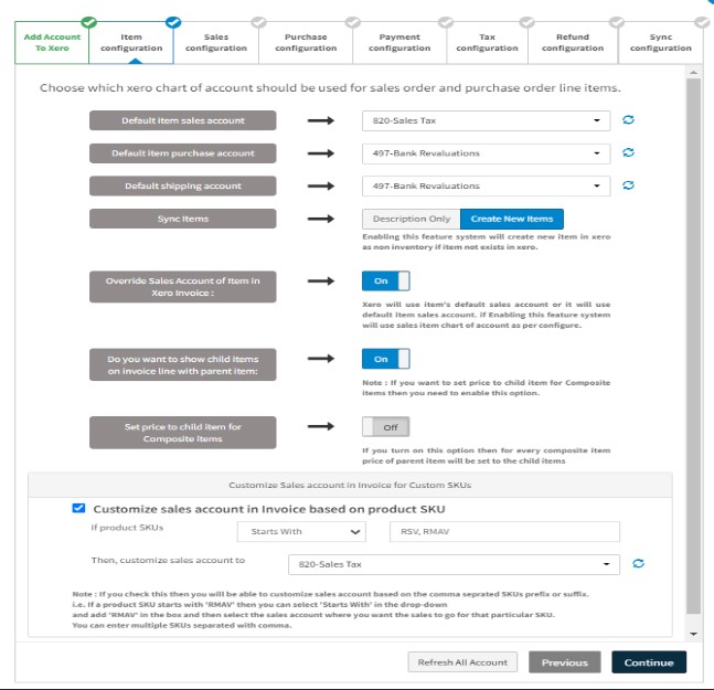 Module 2 - Item configuration