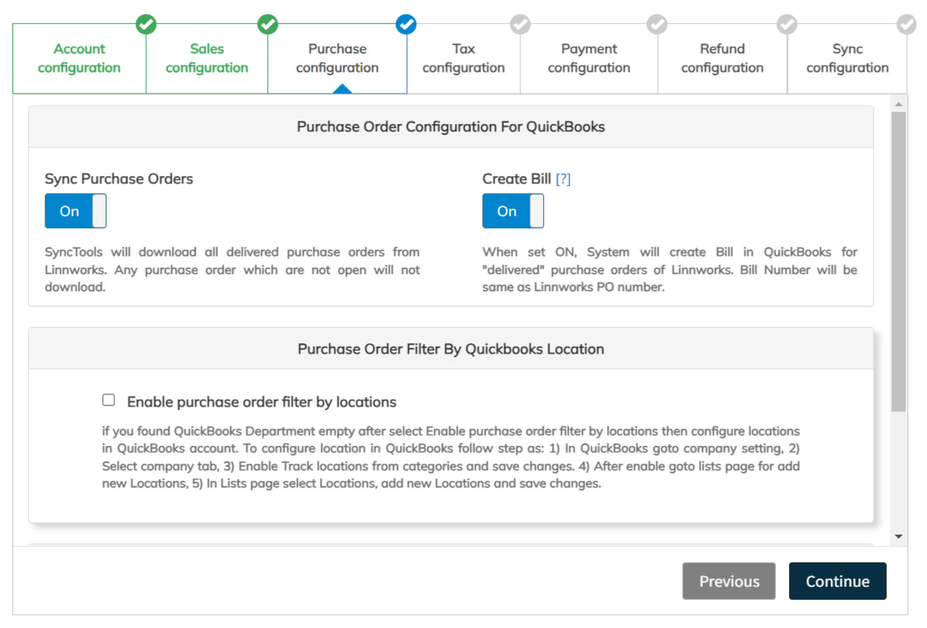 Module 3 - Purchase configuration