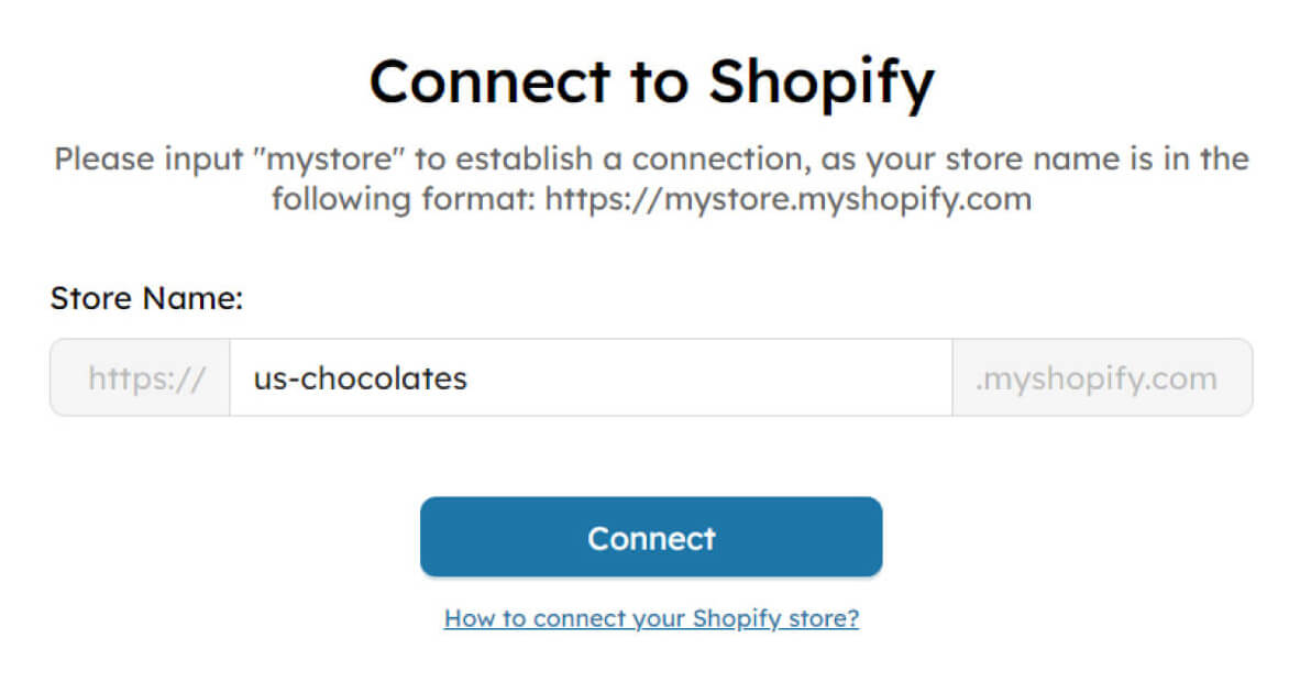 Connect-to-Shopify