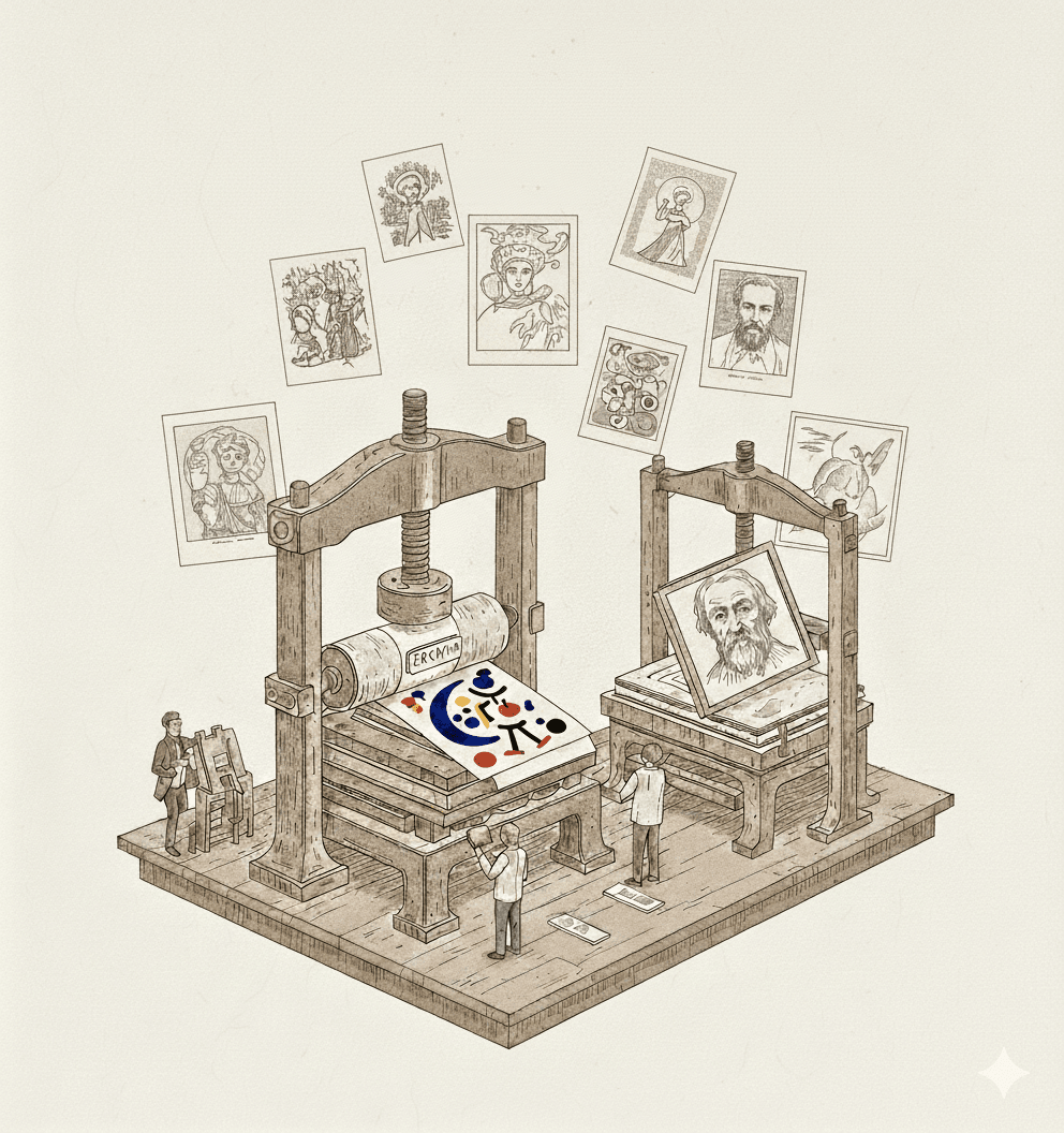 L'Art de l'Estampe : Comprendre les techniques (Lithographie, Gravure, Sérigraphie)