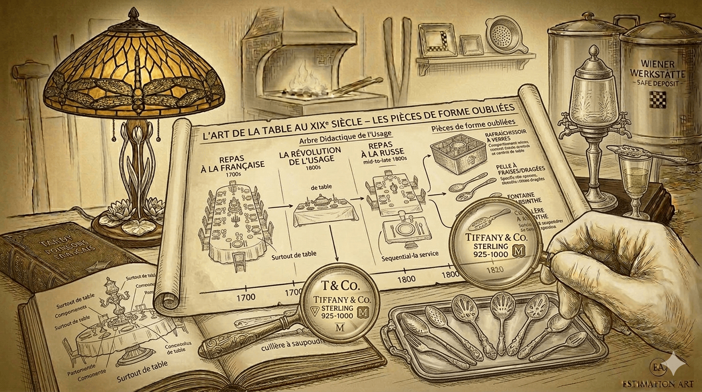 L'Art de la Table au XIXe Siècle — Les Pièces de Forme Oubliées : Guide de l'Expert