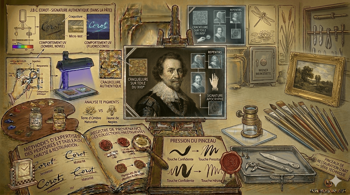 Comment reconnaître la signature d'un tableau ancien : le guide pratique