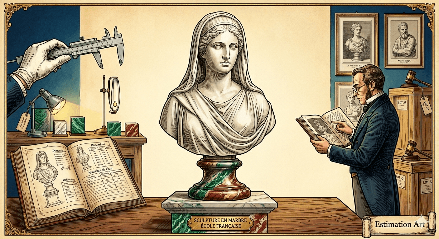 Comment estimer une sculpture en marbre ?