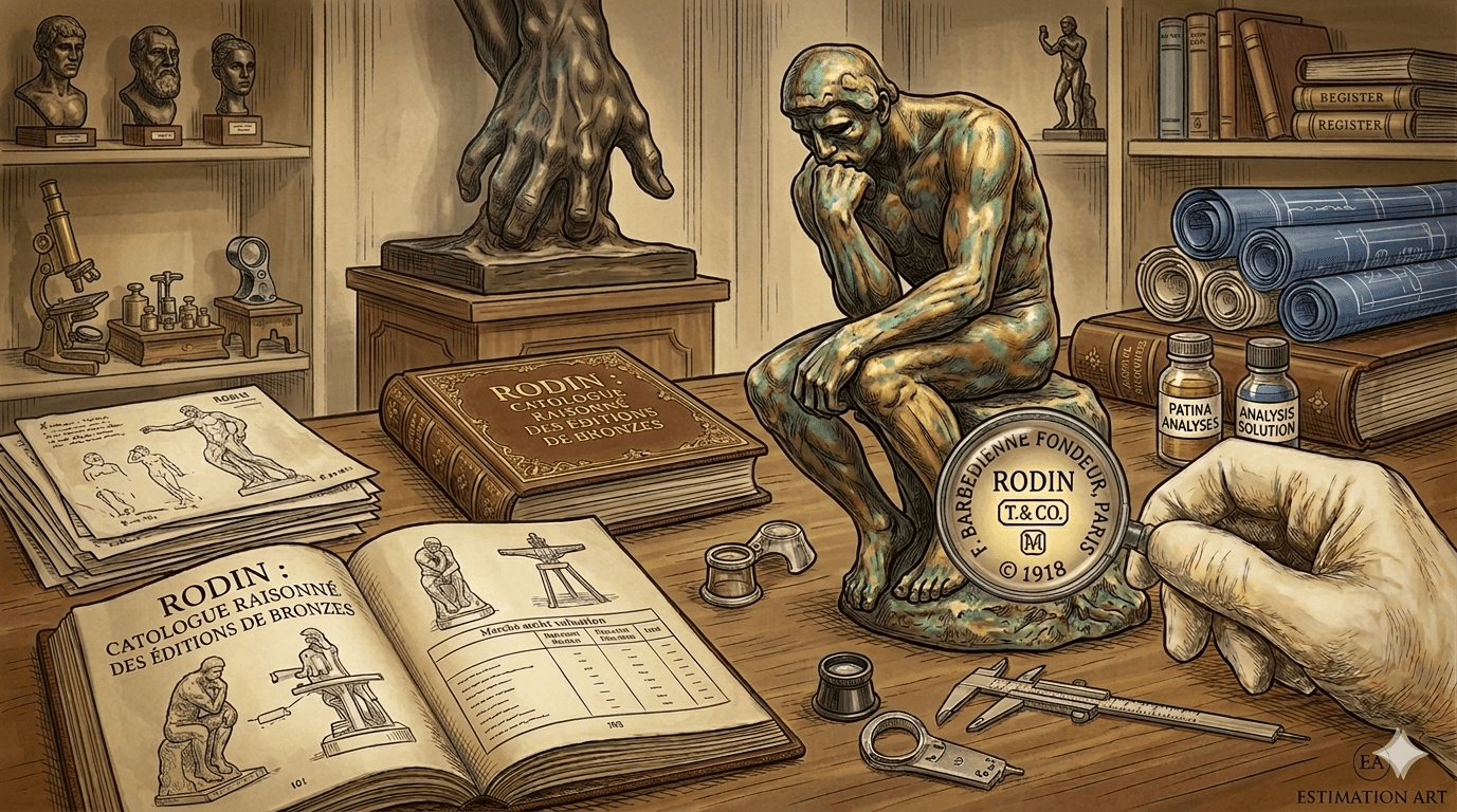 Rodin : les éditions de bronzes et leur cote sur le marché