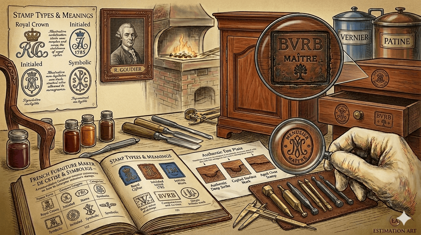 Les estampilles de menuisiers : comment lire les marques ?