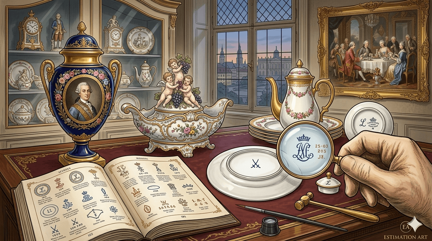 Sèvres, Limoges, Meissen : comment identifier ?