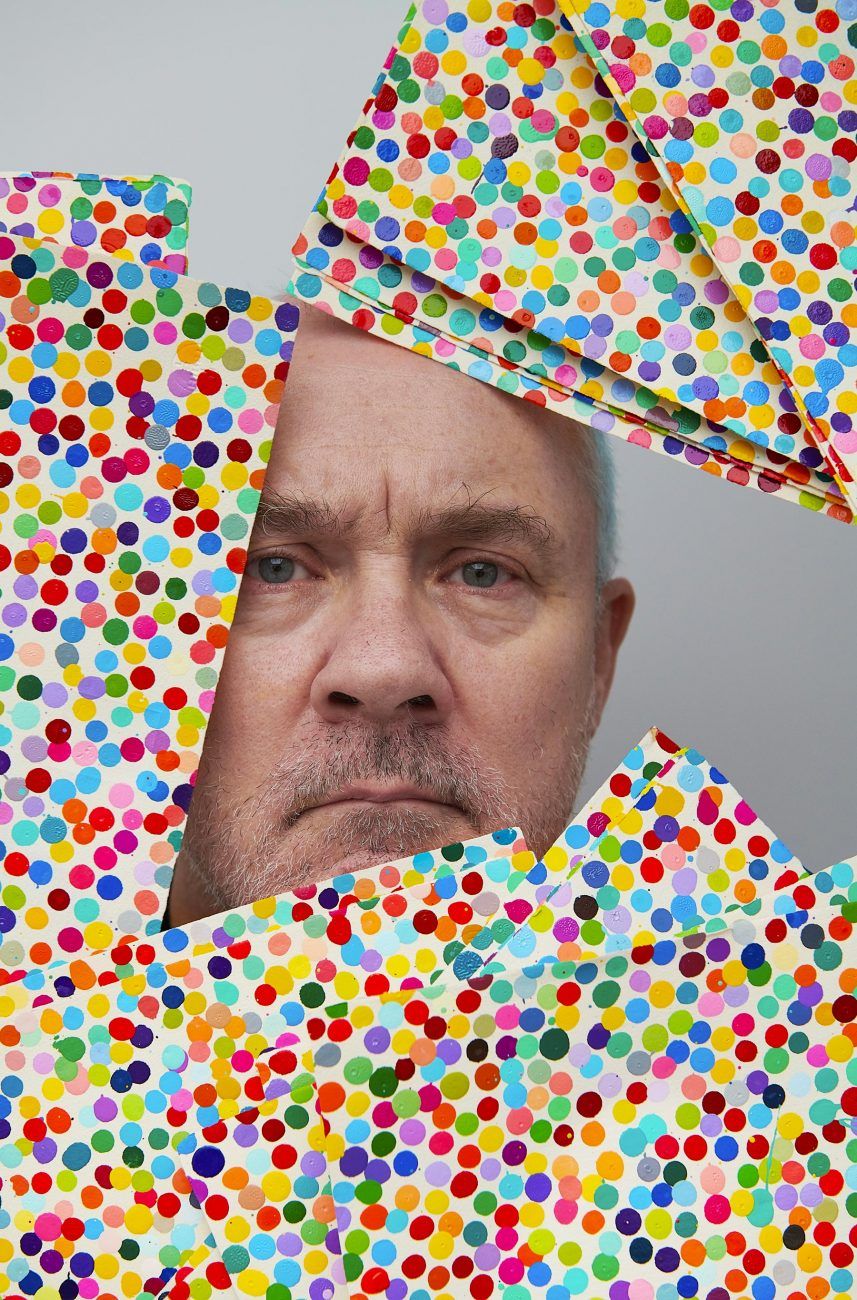 Portrait de Damien Hirst — peinture — Art Contemporain