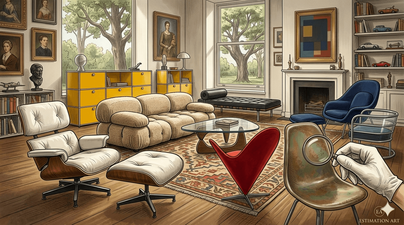 Charlotte Perriand, Jean Prouvé, Pierre Paulin : la cote du design français