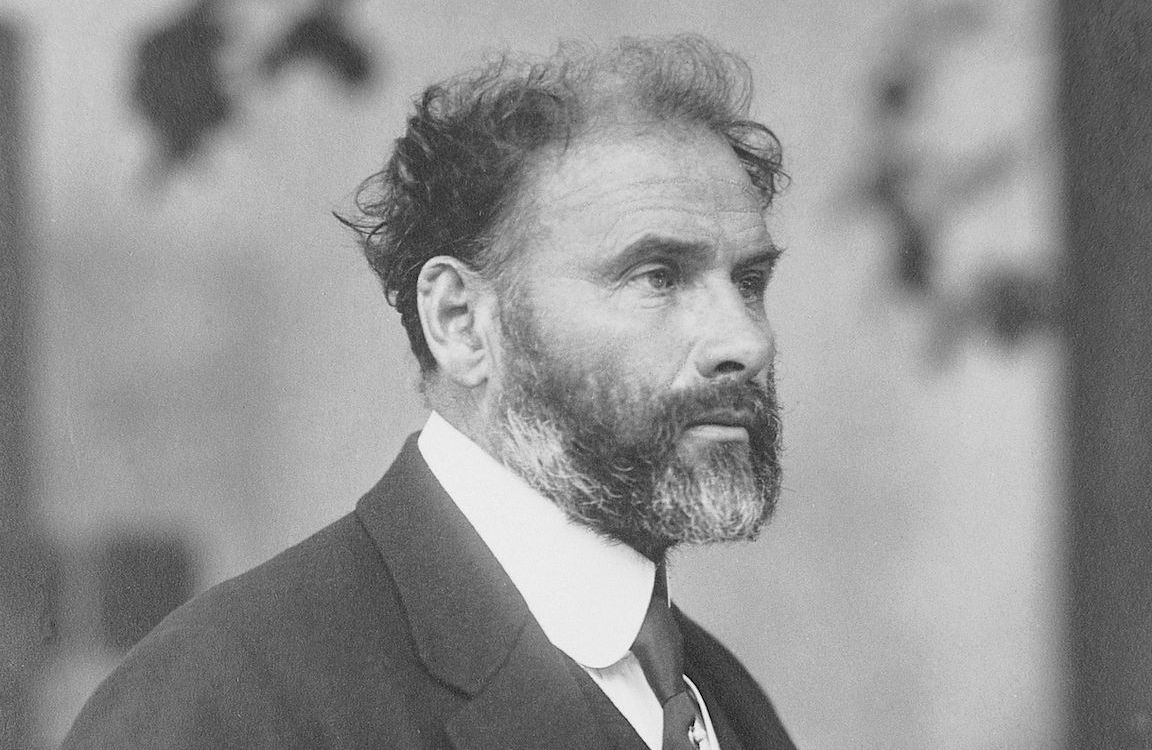 Portrait de Gustav Klimt — peinture — Symbolisme