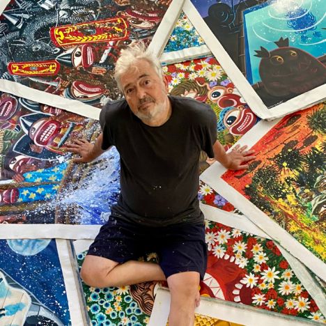 Portrait de Hervé Di Rosa — peinture — Figuration Libre