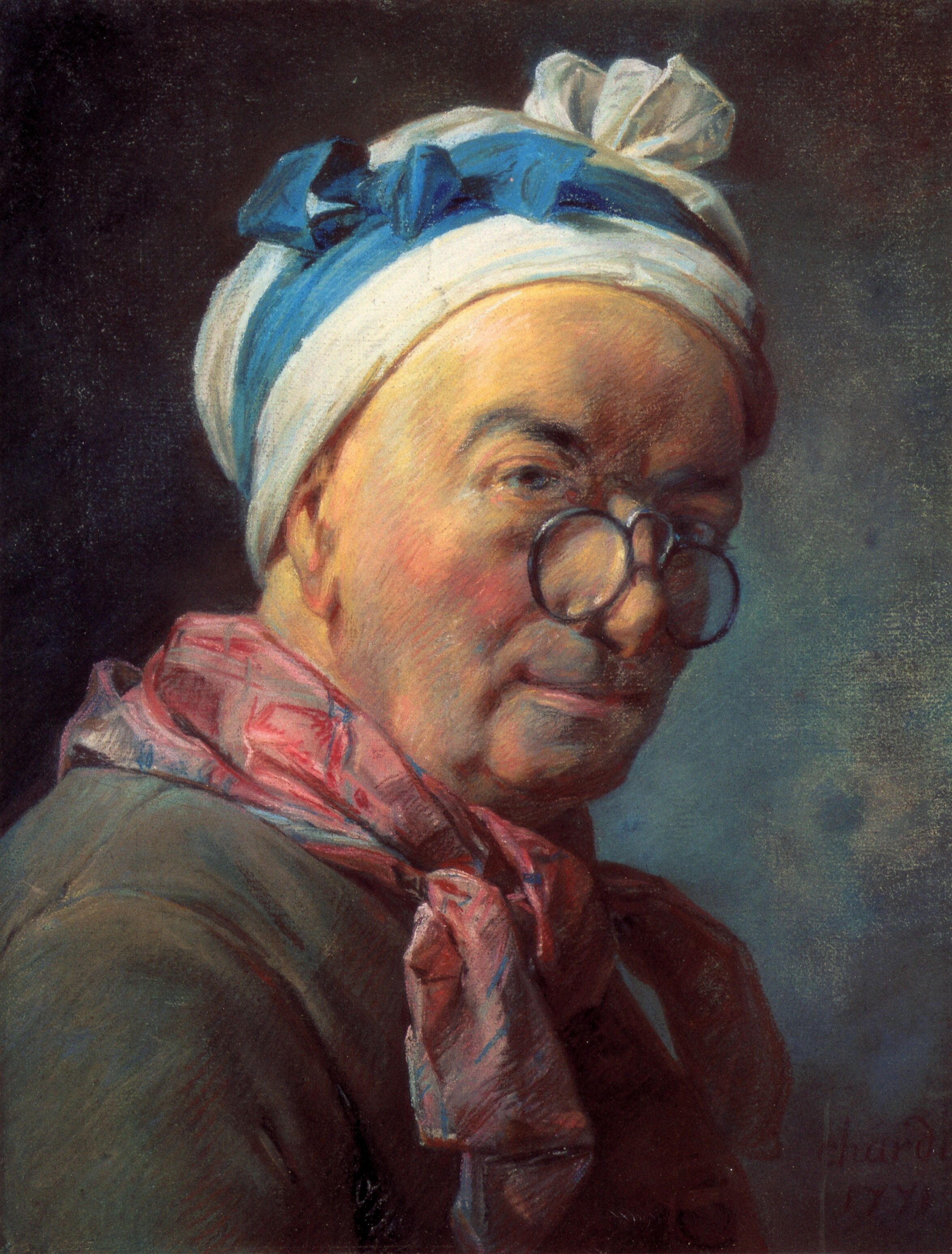 Portrait de Jean-Baptiste Siméon Chardin — peinture — Réalisme