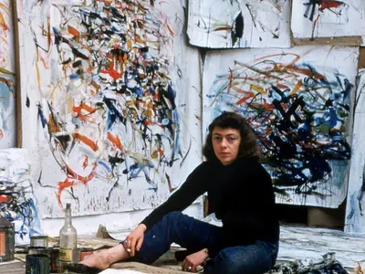 Portrait de Joan Mitchell — peinture — Expressionnisme abstrait