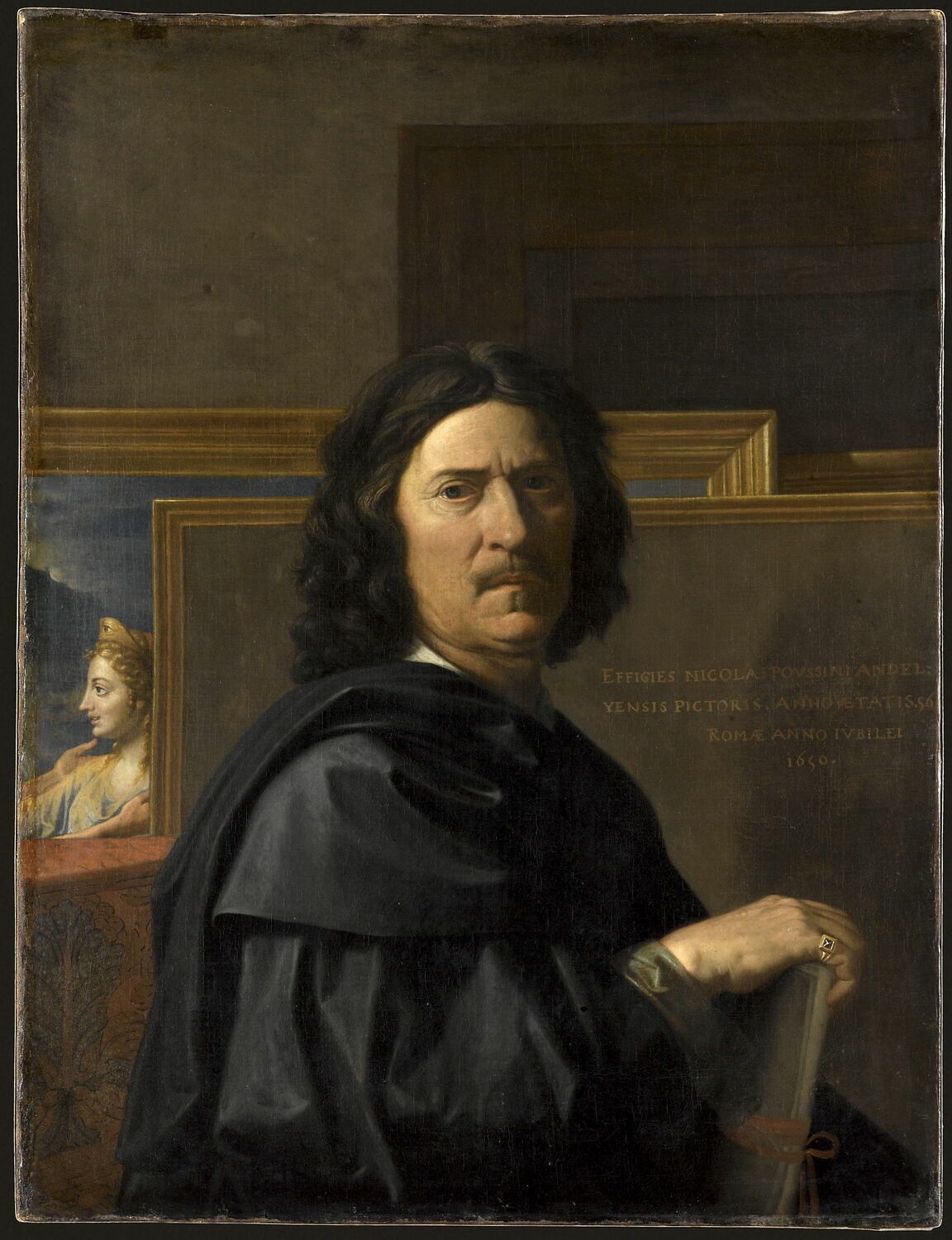Portrait de Nicolas Poussin — peinture — Classicisme