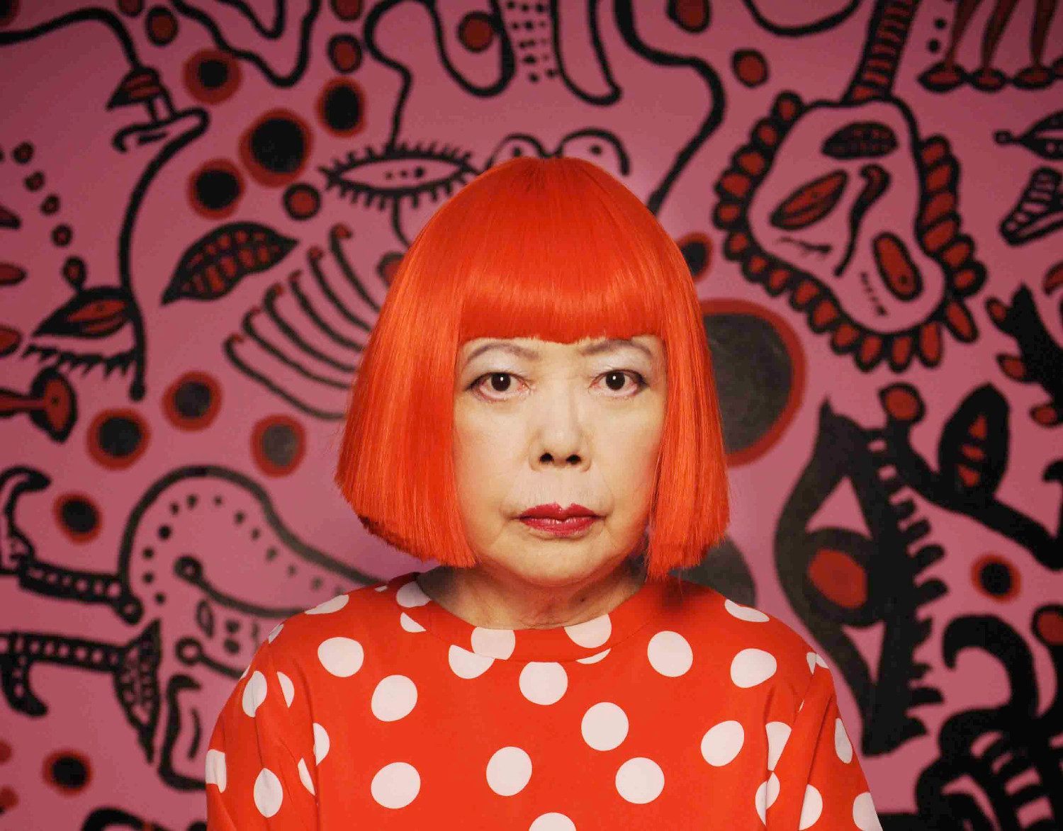 Portrait de Yayoi Kusama — peinture — Art Contemporain