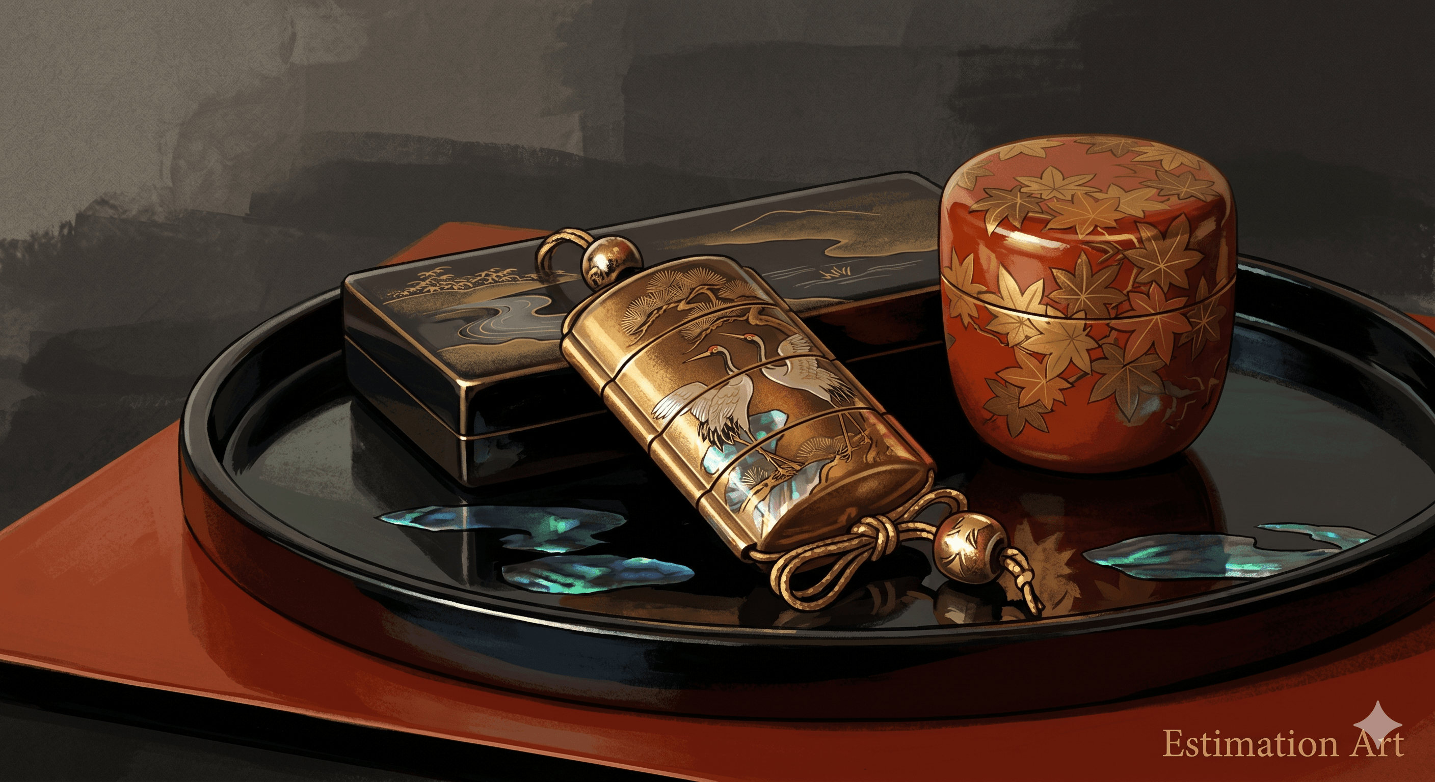 Laque japonaise — urushi : guide d'estimation