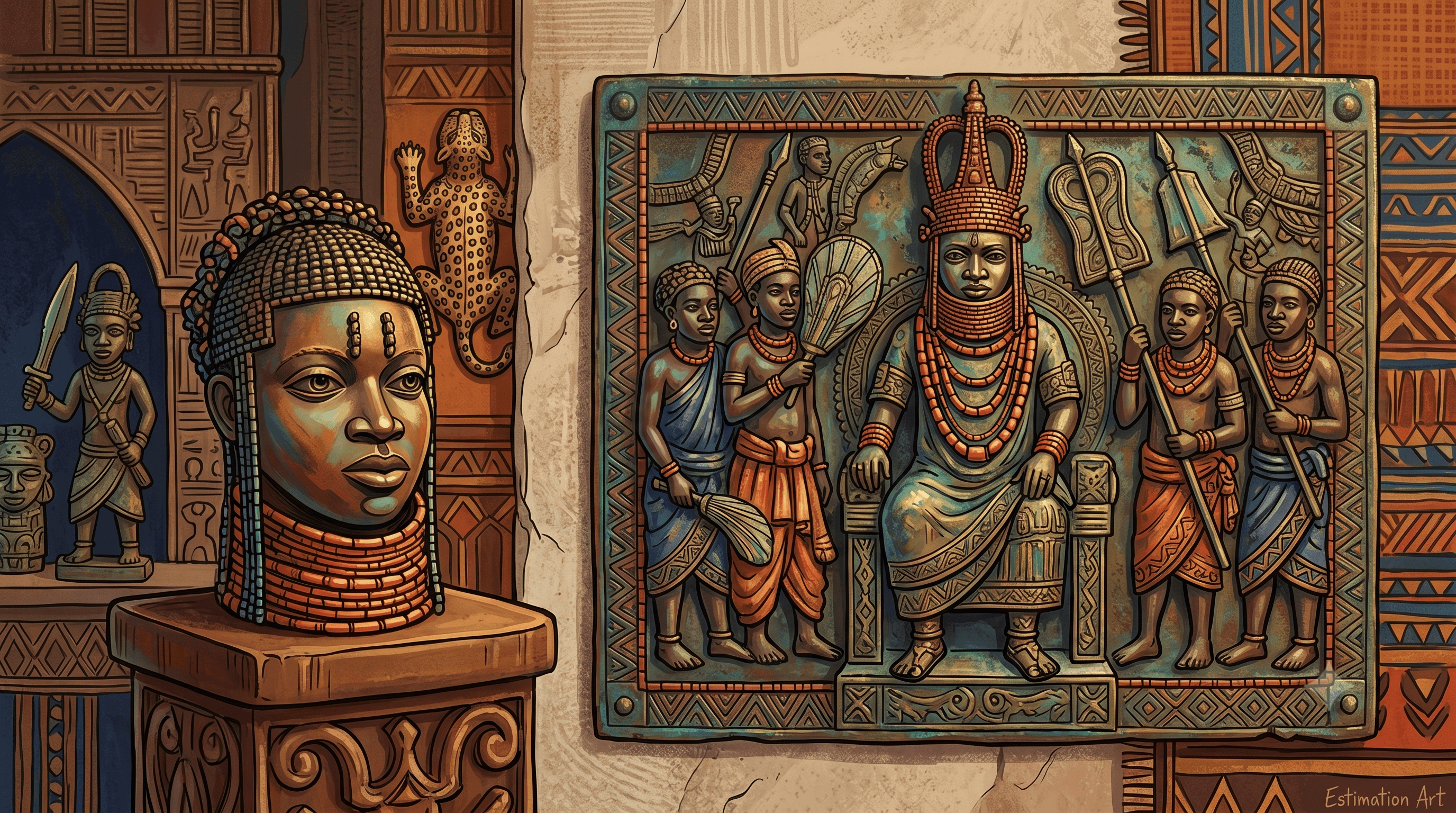 Bronzes du Bénin : histoire, restitutions et marché