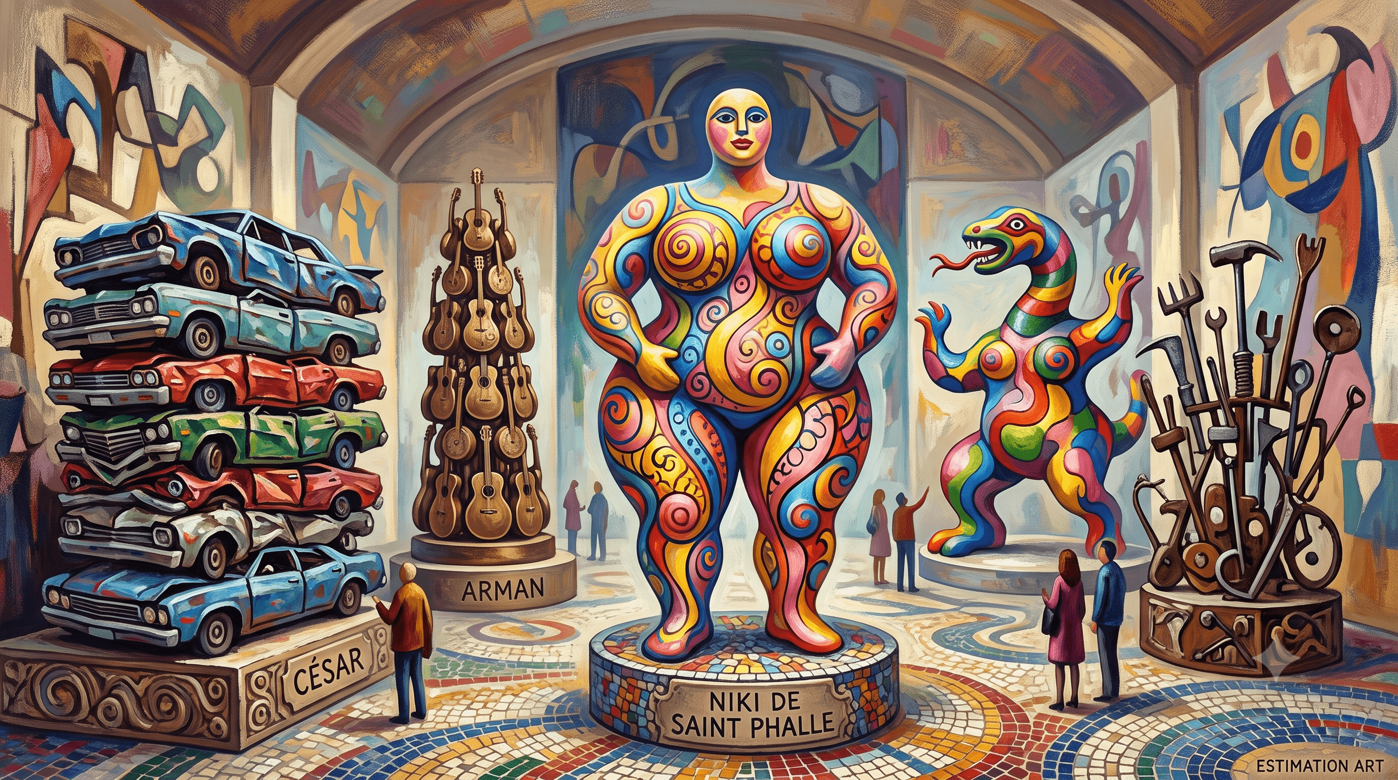 César, Arman, Niki de Saint Phalle : les sculpteurs des Nouveaux Réalistes