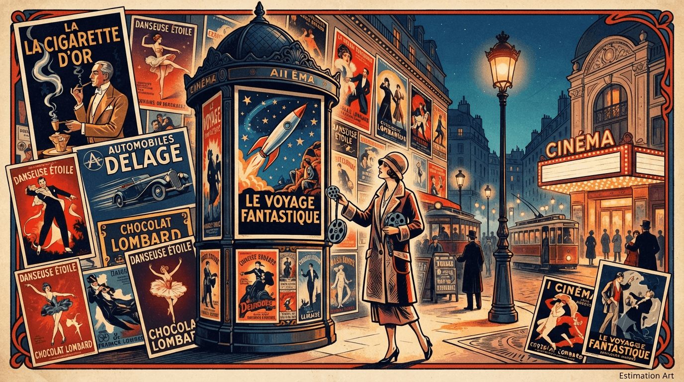Affiches anciennes de cinéma et publicité : quelle valeur ?