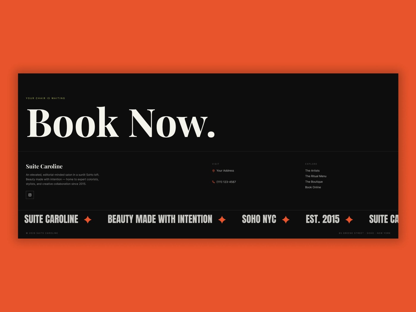 Luxury Dark Footer Template for Figma — Figma UI Component Preview