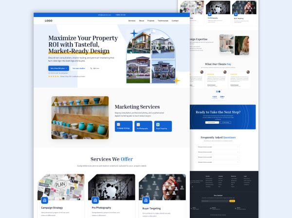 Real Estate & Property Marketing Agency Landing Page