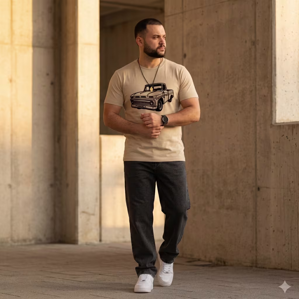 T-Shirt Vintage pickup - Vista 3