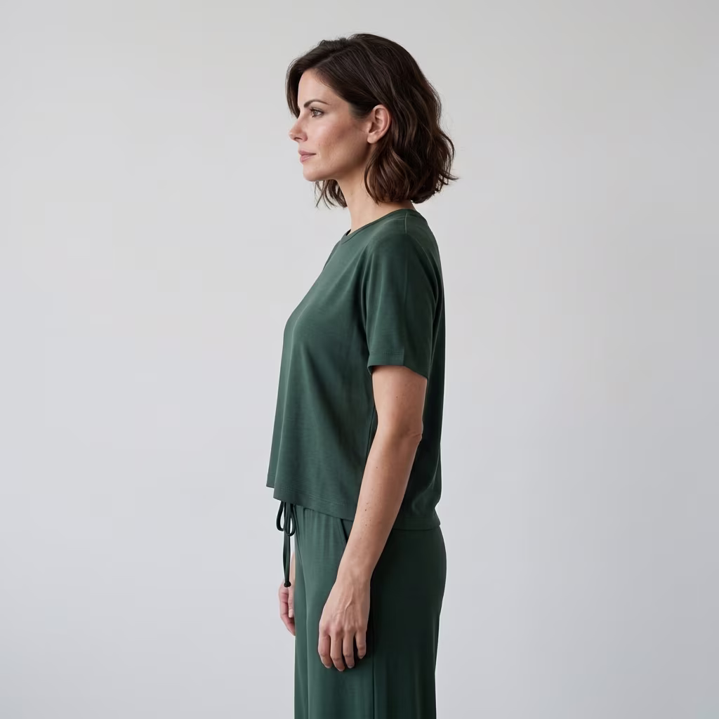 Conjunto em viscose de alta gramatura - Vista 3