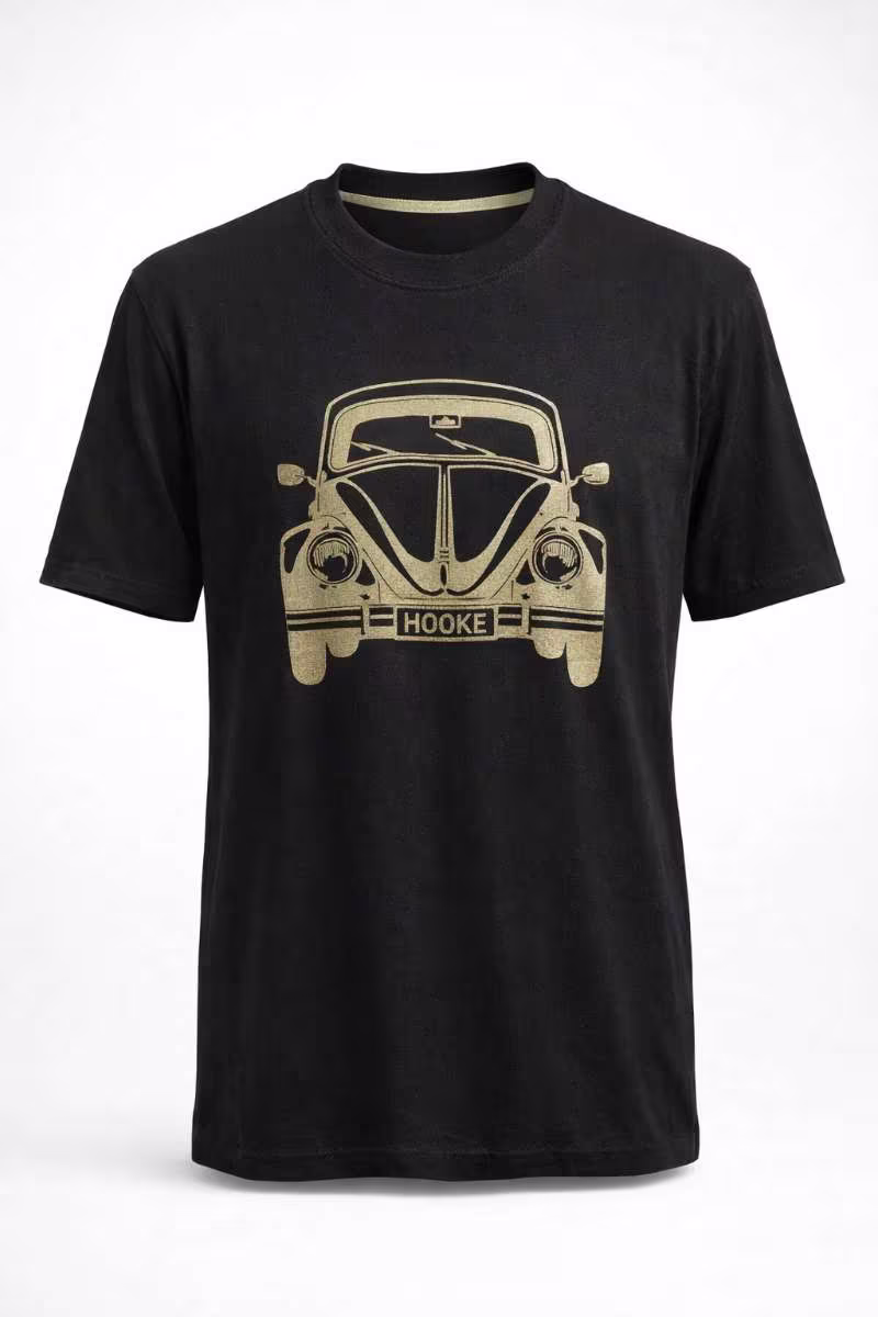 T-Shirt Vintage Fusca Preta