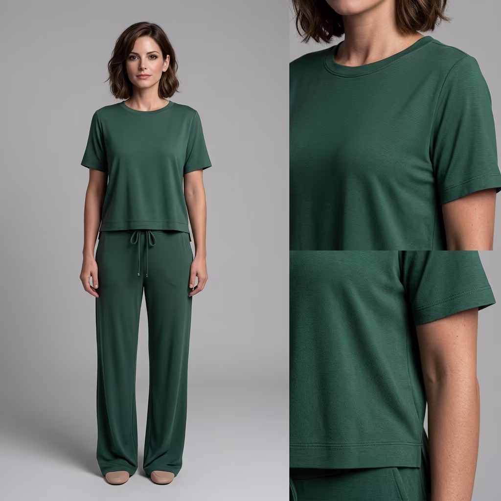 Conjunto em viscose de alta gramatura - Vista 2