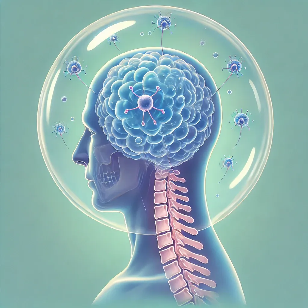 DALL·E-2024-10-17-12.27.32-An-illustration-showing-a-transparent-bubble-like-globe-surrounding-the-entire-head-symbolizing-a-parasite-causing-neurodegenerative-diseases-like-Al.webp