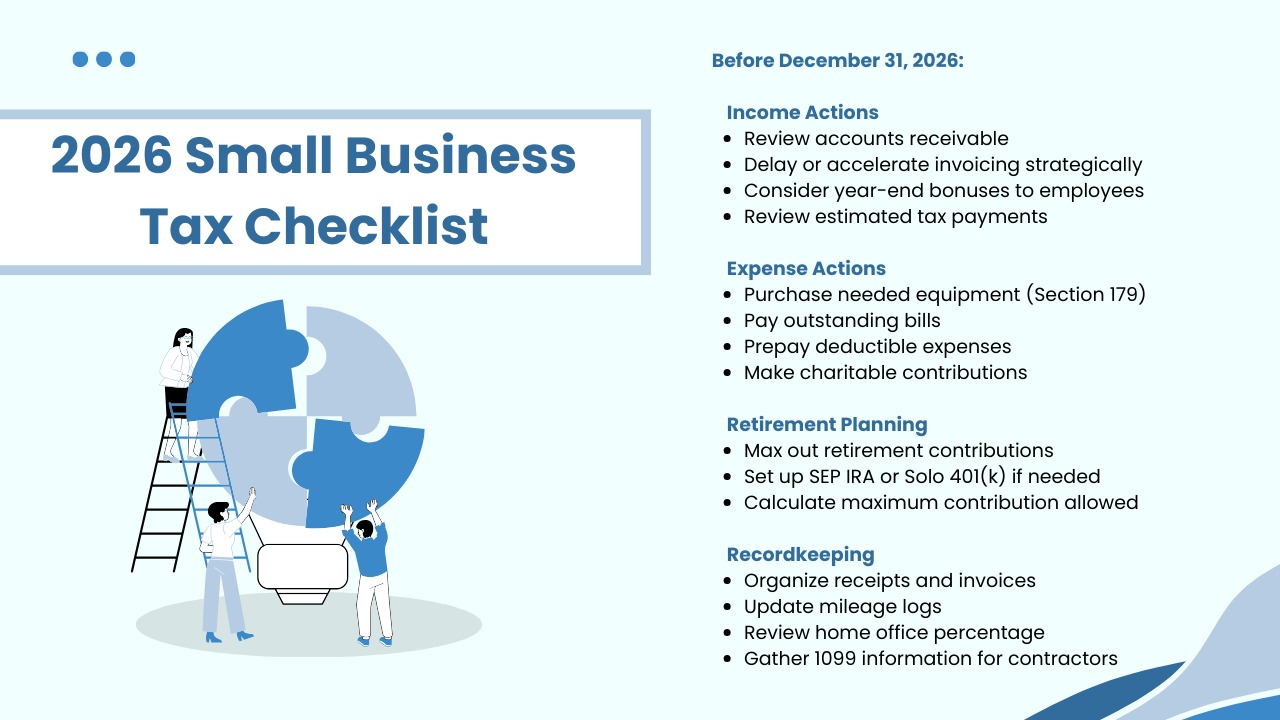 Small Business Tax Checklist 2026