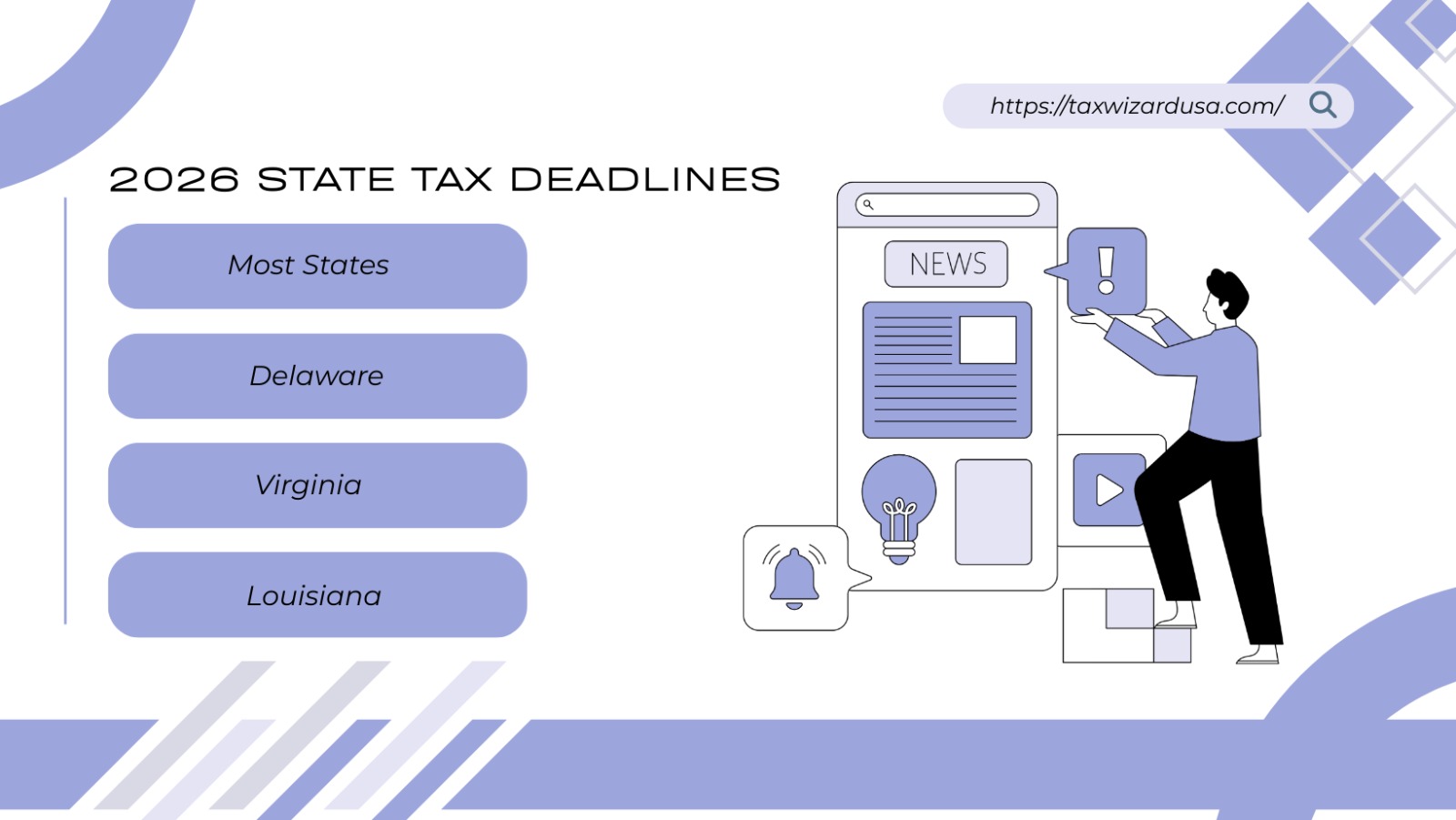 State Tax Deadlines 2026