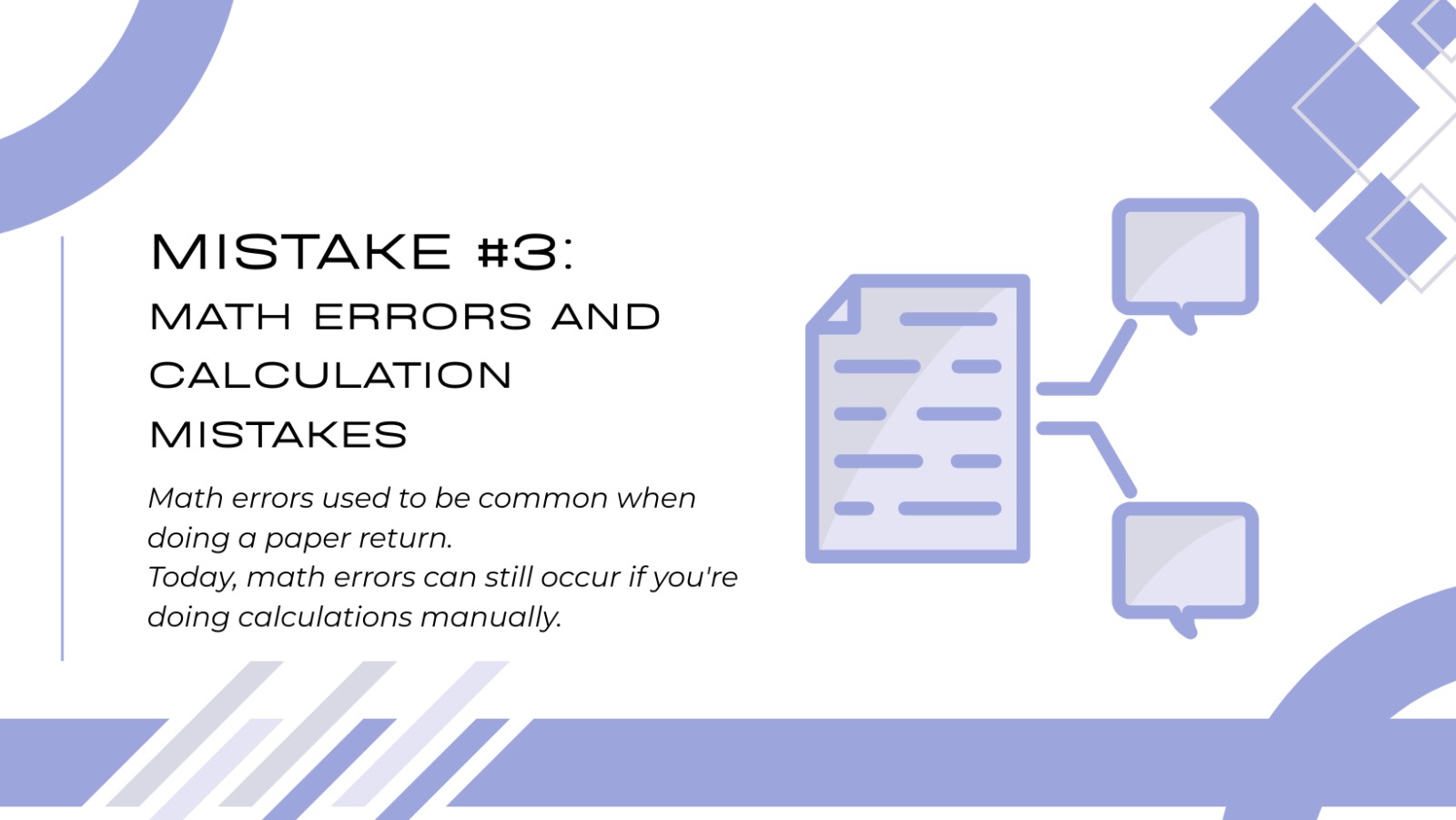Math Errors on Tax Returns
