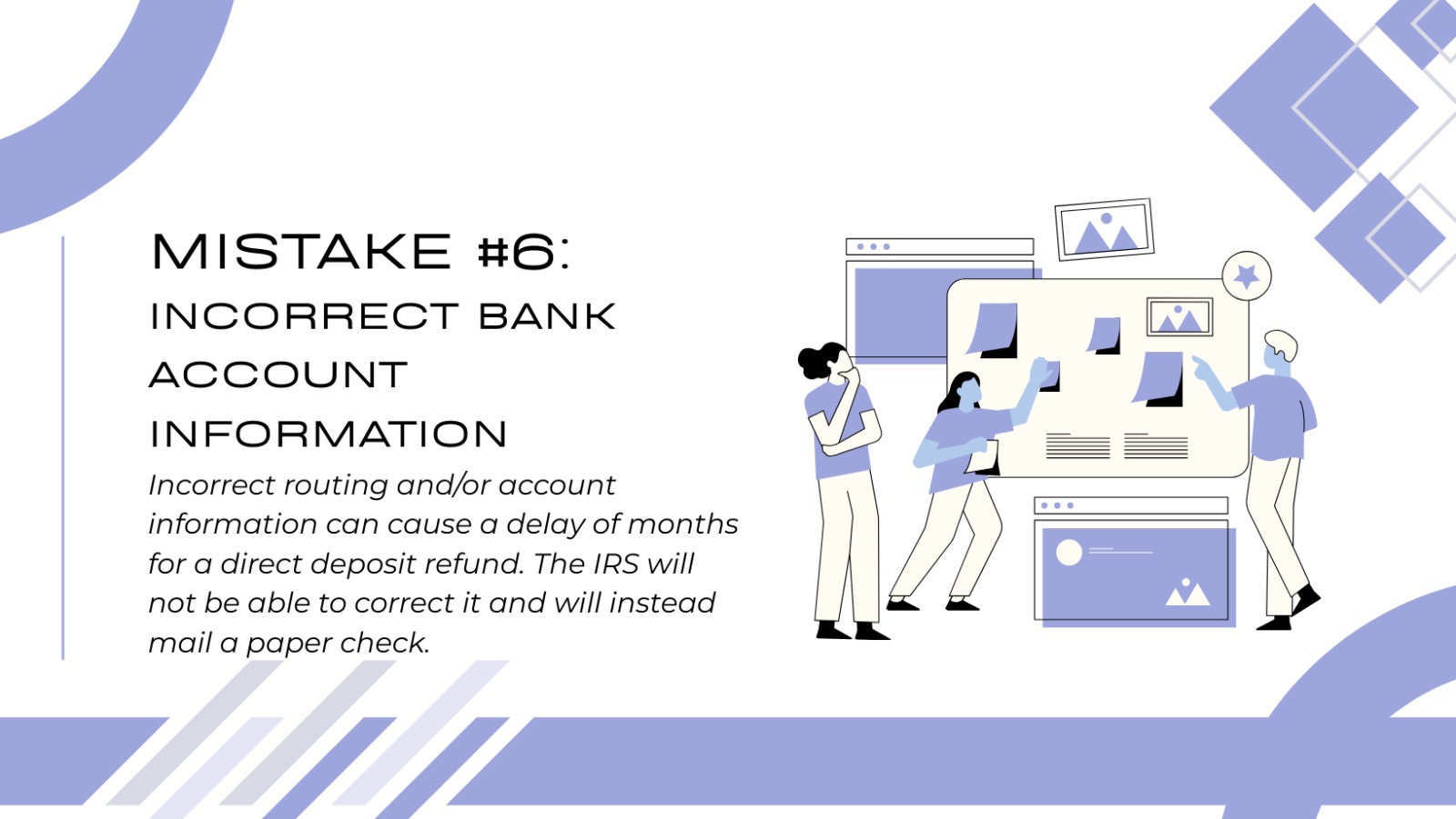 Bank Errors That Cause Refund Problems