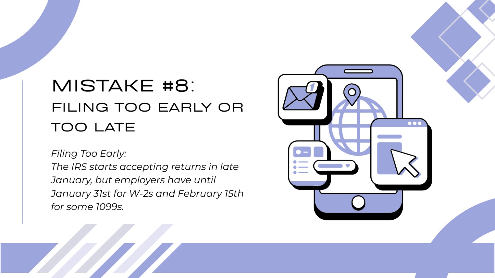 Filing Timing Issues