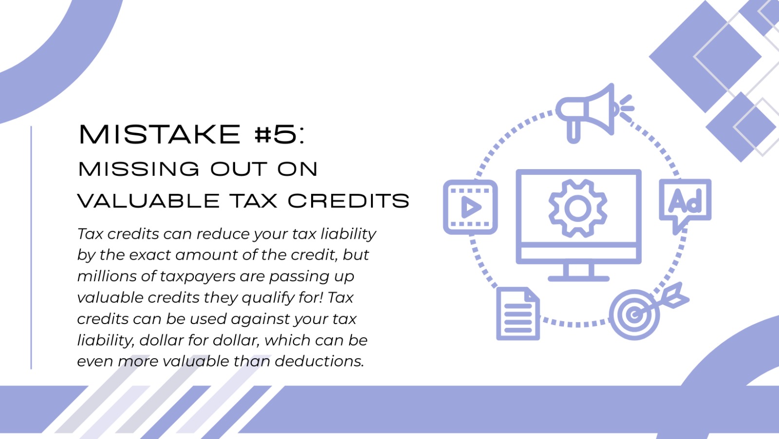 Most Commonly Missed Tax Credits