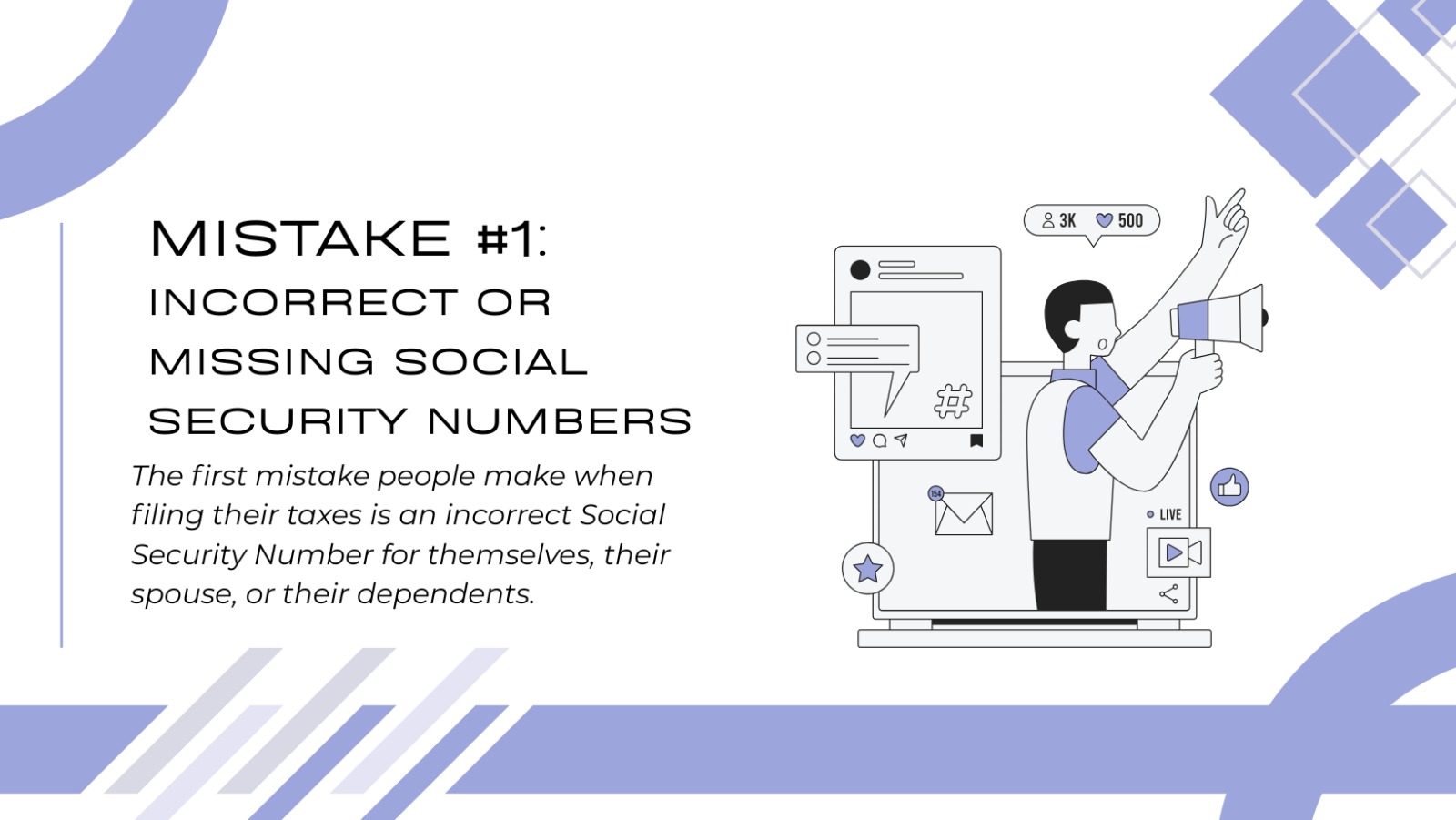 Incorrect or Missing Social Security Numbers