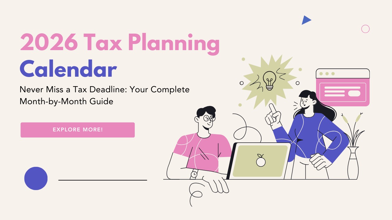 2026 Tax Planning Calendar