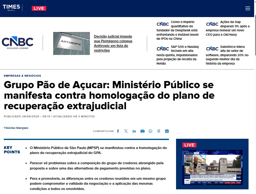 Imagem completa da publicação: 🔴🚨ENDIVIDAMENTO COORPORATIVO Explodiu nos últimos 3 anos: - Hoje, Grupo Pão de Açucar.