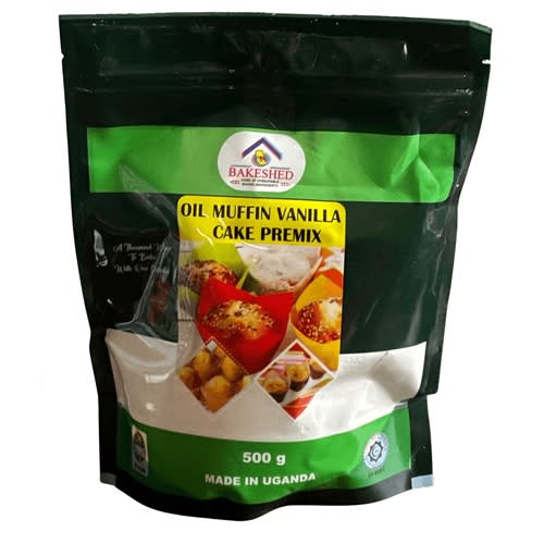 BAKESHED OIL MUFFIN VANILLA CAKE PREMIX 500G