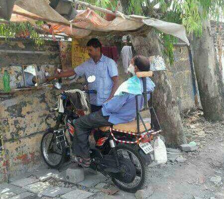 This 2 wheeler shaving pitstop is an interesting example of what can come out of it