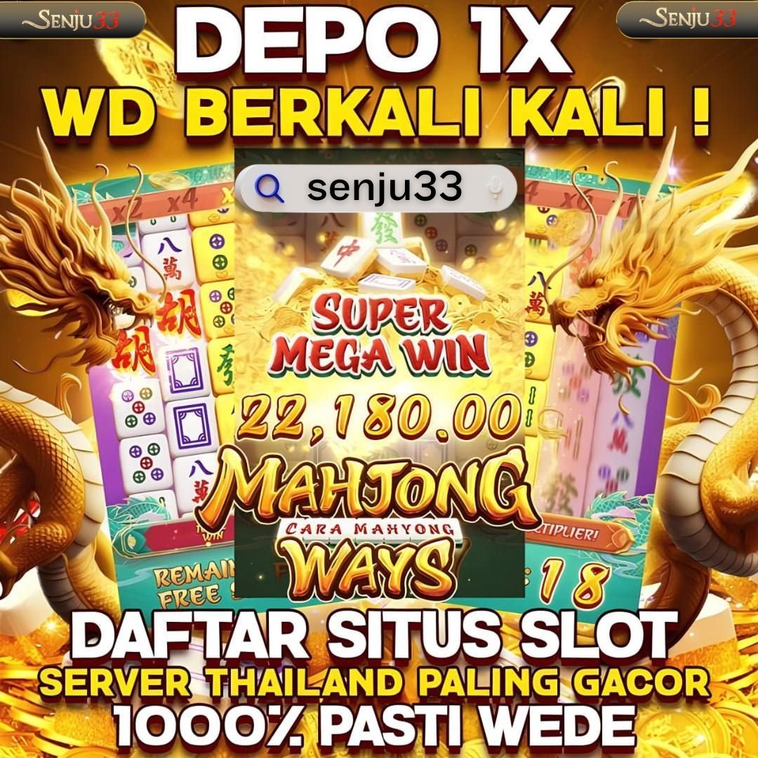 SENJU33: Agen Slot Terpercaya Gampang Menang Wede Kilat Tanpa Ribet | SENJU33 Login image 1